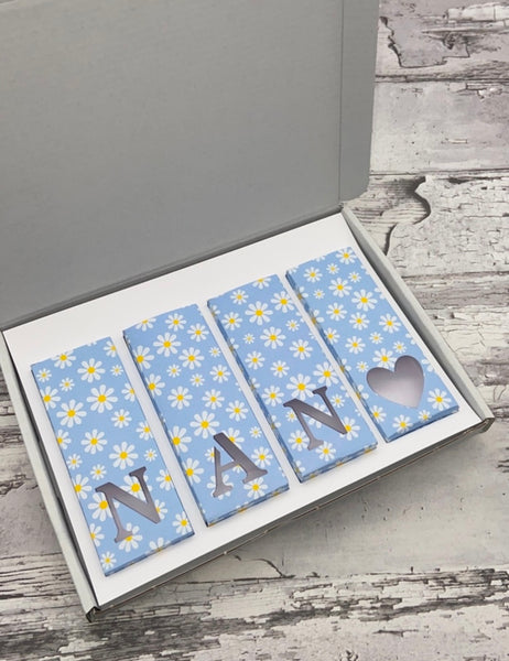 Blue Wax Melt Snap Bar "Daisy" Gift Boxes (Set of 4)