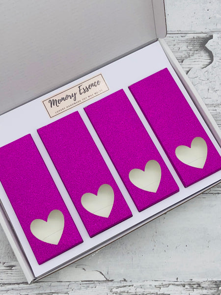 PINK Wax Melt Snap Bar Glitter Gift Boxes (Set of 4)