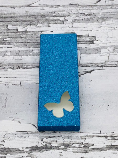 TURQUOISE BLUE Wax Melt Snap Bar Glitter Boxes (Single)