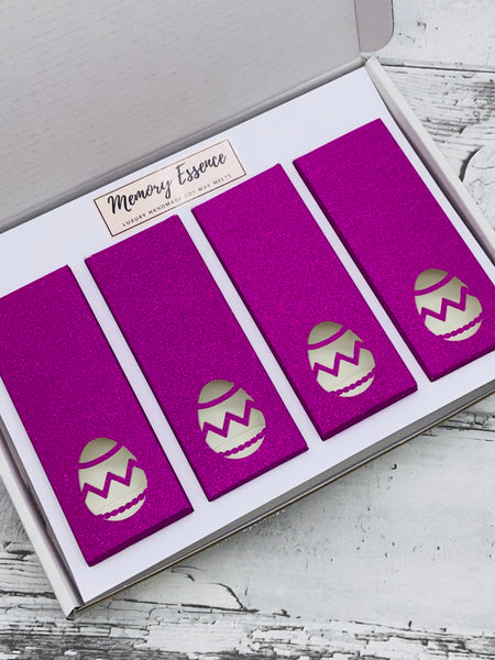 PINK Wax Melt Snap Bar Glitter Gift Boxes (Set of 4)